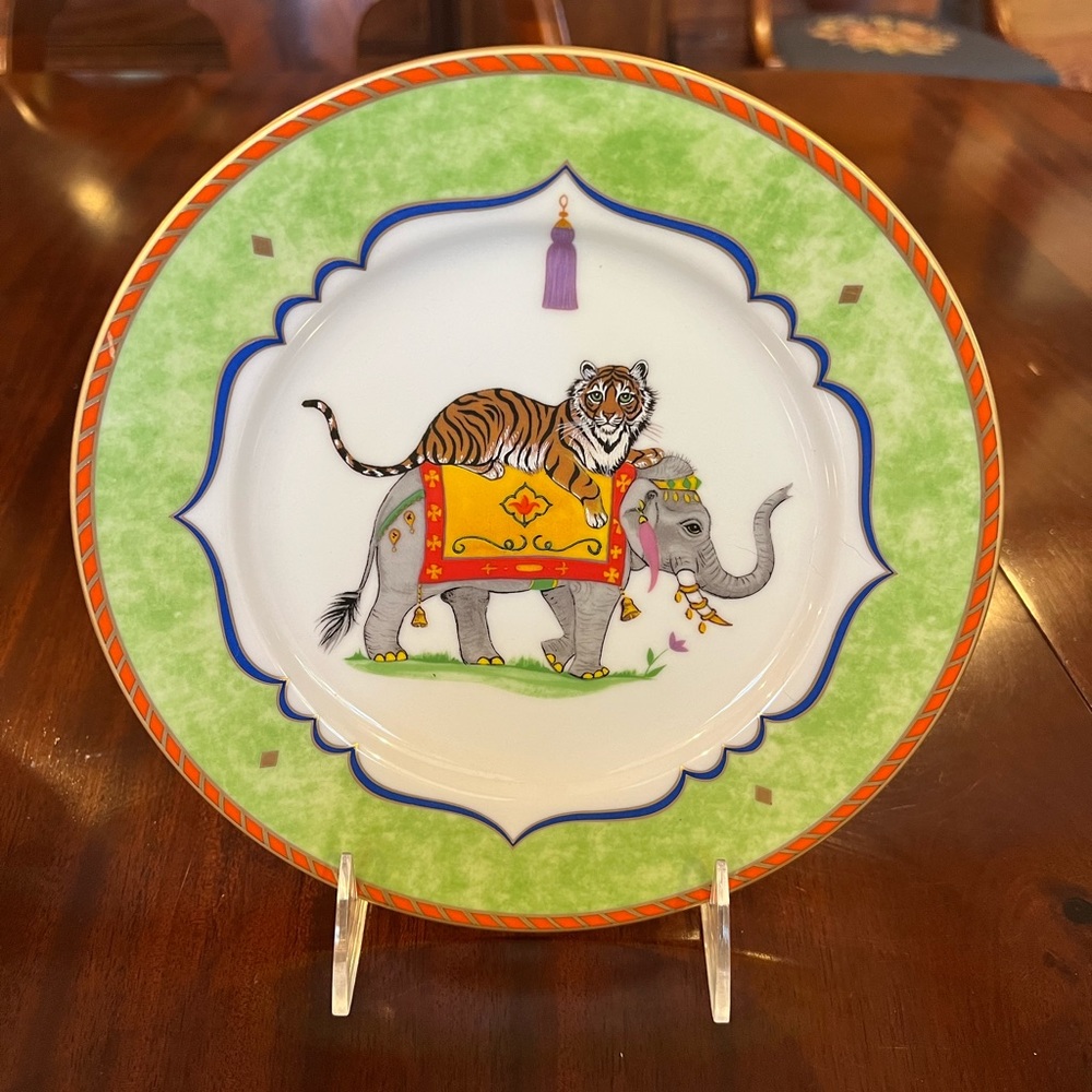 Lynn Chase Tiger Raj Salad Plate